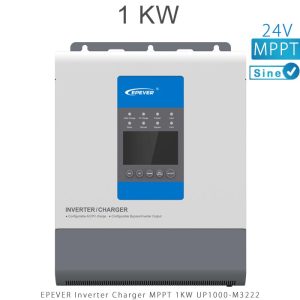 اینورتر شارژر 1KW و 24V سری MPPT تمام سینوسی مدل UP1000-M3222 برند EPEVER