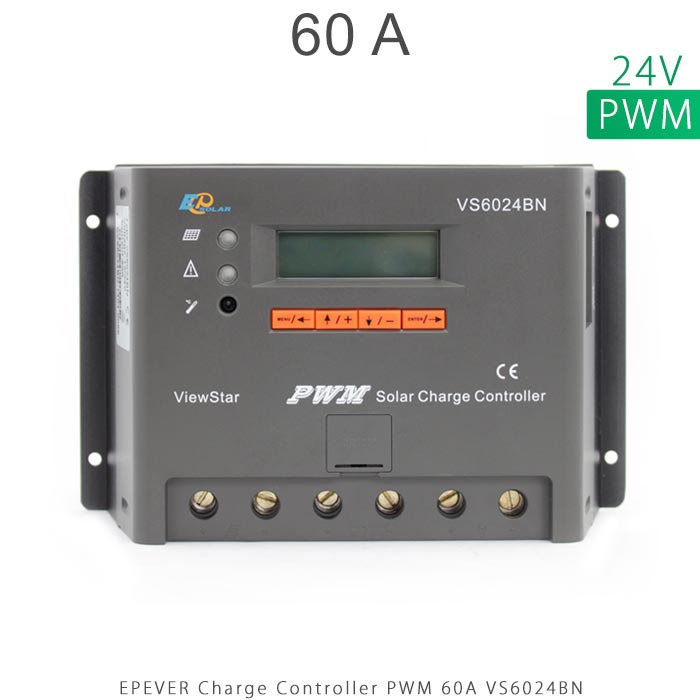 شارژ کنترلر 60A و 24V مدل VS6024BN سری PWM برند EPEVER