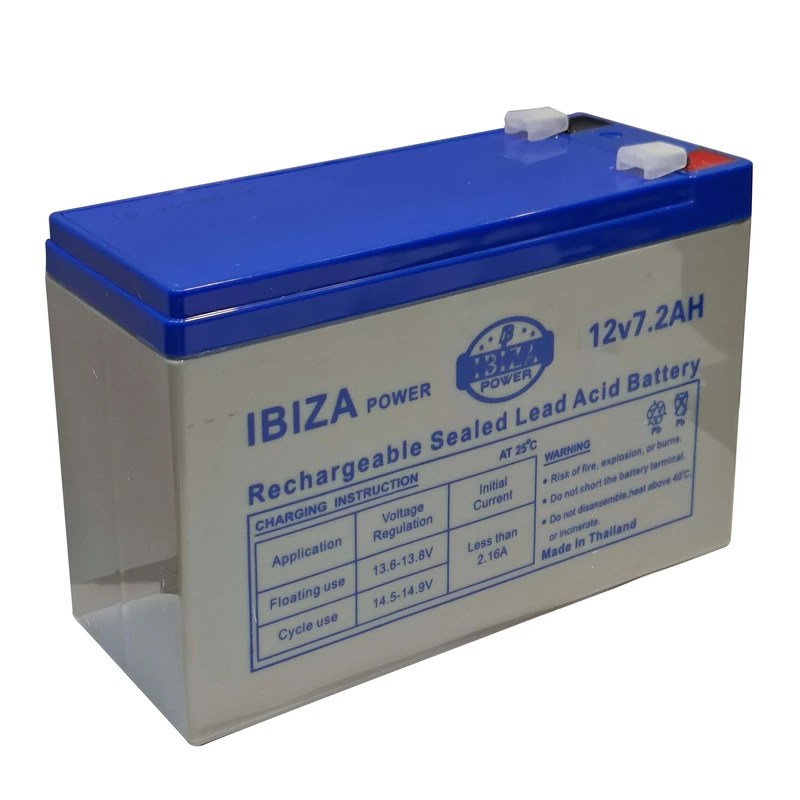 باتری 12 ولت 7.2 آمپر ایبیزا IBIZA POWER