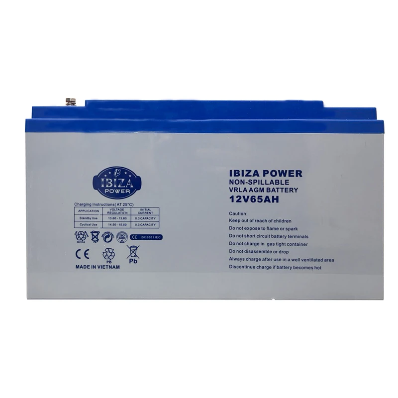 باتری 12 ولت 65 آمپر ایبیزا پاور IBIZA POWER