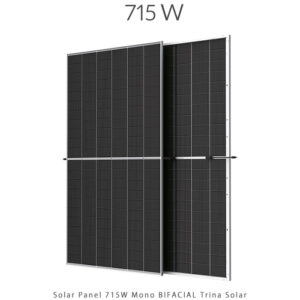 پنل خورشیدی 715 وات مونو کریستال مدل بایفشیال برند TRINA SOLAR